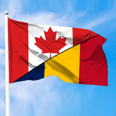 Chad Flag With Canada Flag