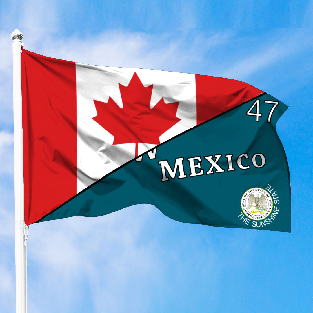 Flag Of New Mexico 1912 1925 Flag With Canada Flag