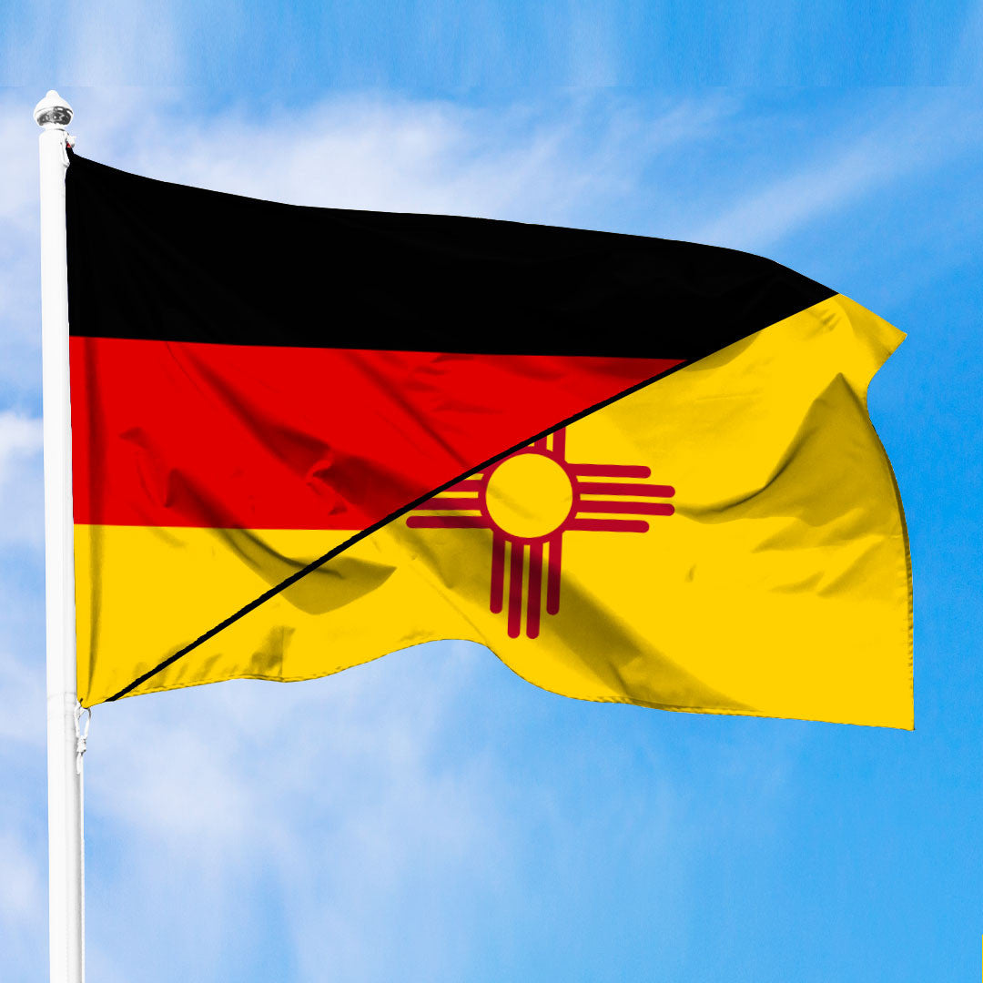 New Mexico Flag With Germany Flag