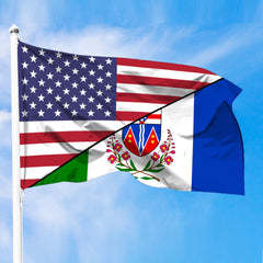 Canada Flag Of Yukon Flag With American Flag