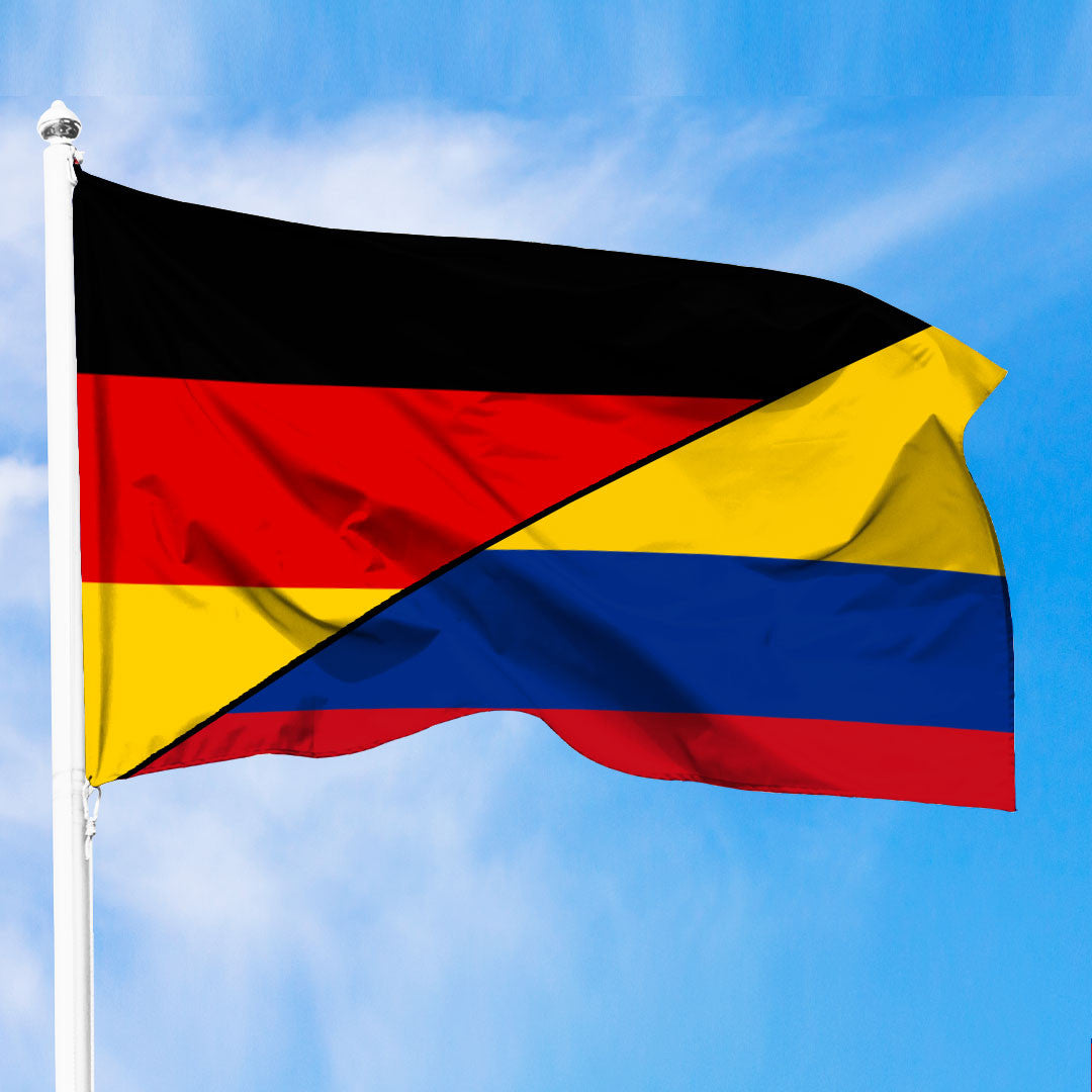 Colombia Flag With Germany Flag