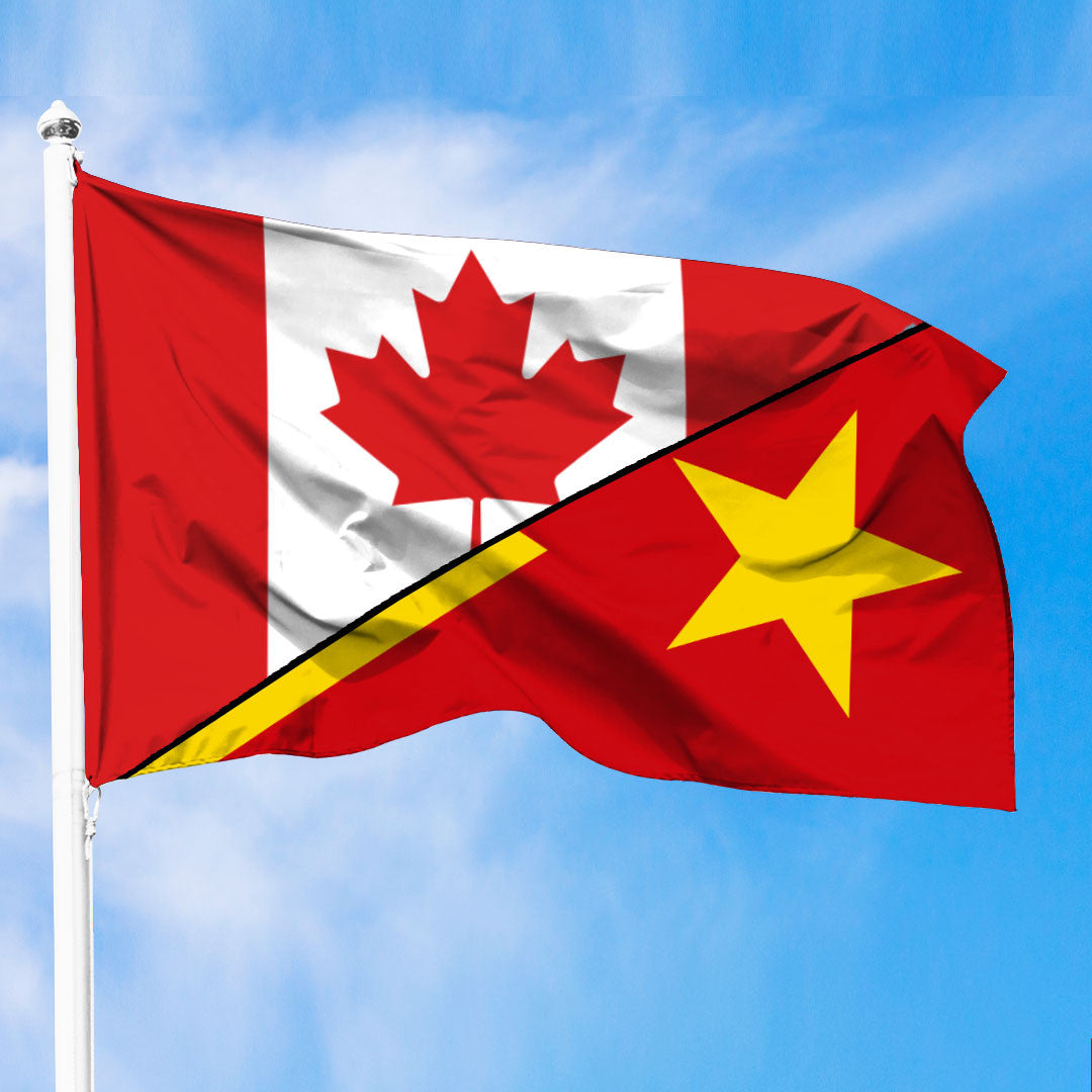 Tigray Flag With Canada Flag