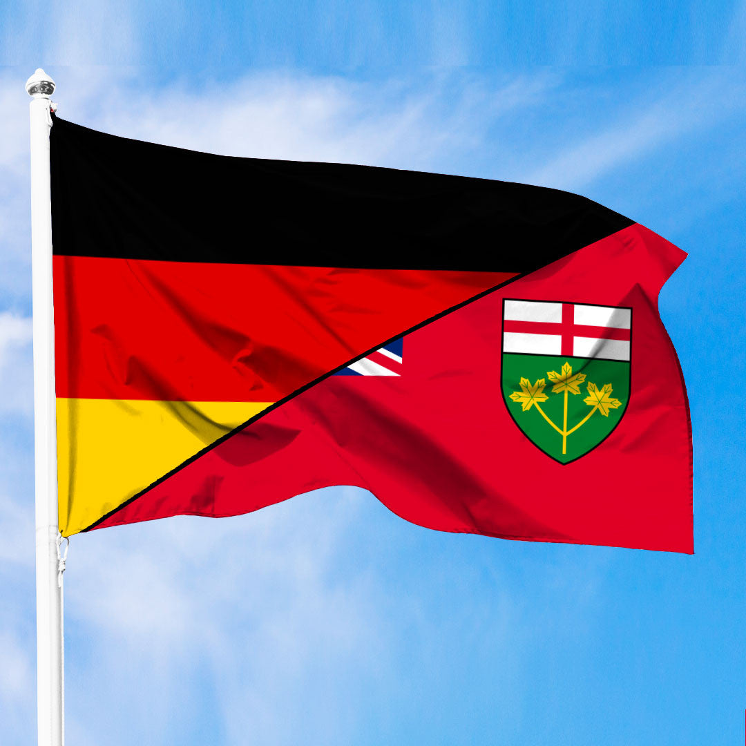 Canada Flag Of Ontario Flag With Germany Flag