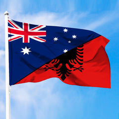 Albania Flag With Australia Flag