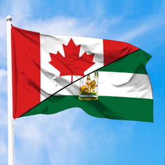 Andalucia Flag With Canada Flag