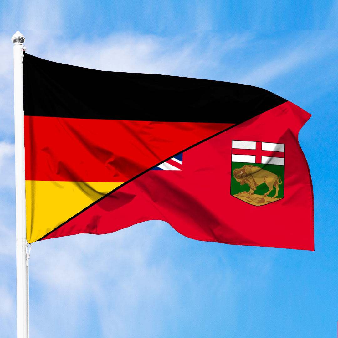 Canada Flag Of Manitoba Flag With Germany Flag