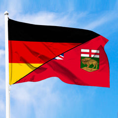 Canada Flag Of Manitoba Flag With Germany Flag