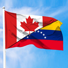 Venezuela Flag With Canada Flag