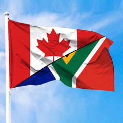 South Africa Flag With Canada Flag