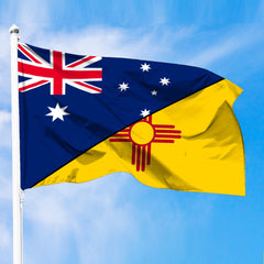 New Mexico Flag With Australia Flag