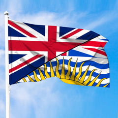 Canada Flag Of British Columbia Flag With United Kingdom Flag