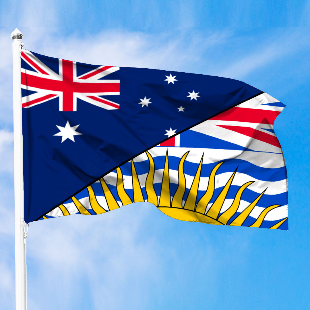 Canada Flag Of British Columbia Flag With Australia Flag