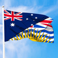 Canada Flag Of British Columbia Flag With Australia Flag