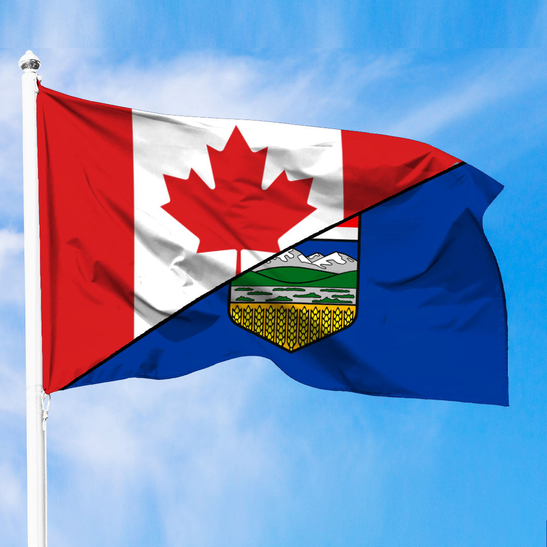 Canada Flag Of Alberta Flag With Canada Flag