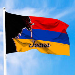 Armenia Jesus Premium Flag