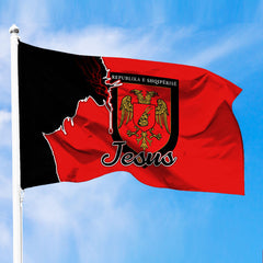 Albania Albanian Armed Forces Jesus Premium Flag