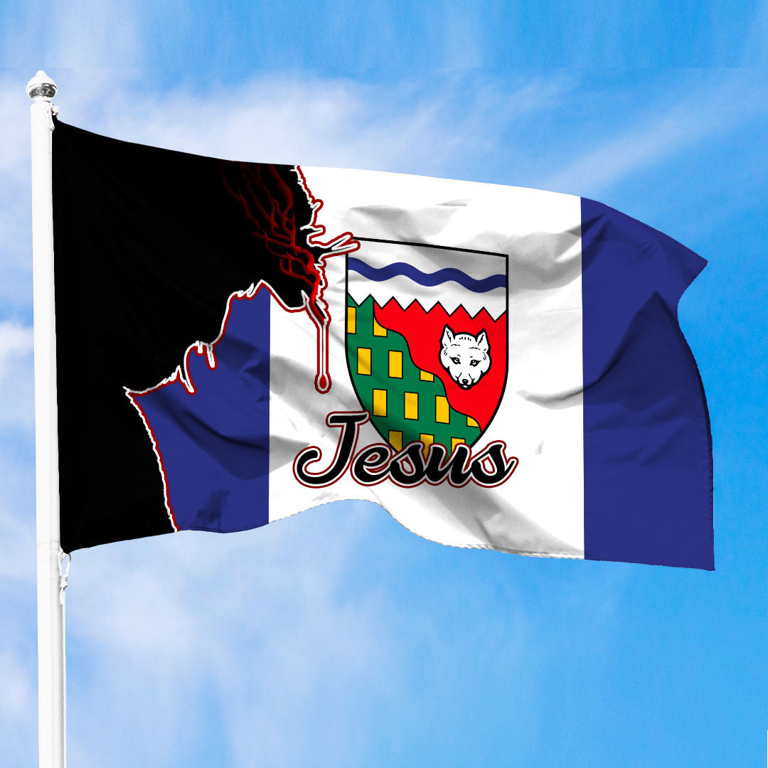 Canada Of The Northwest Territories Jesus Premium Flag