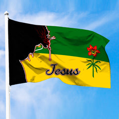 Canada Of Saskatchewan Jesus Premium Flag