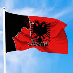 Albania Jesus Premium Flag