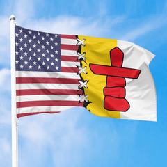 United States Sew Up With Canada Flag Of Nunavut