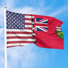 United States Sew Up With Canada Flag Of Ontario