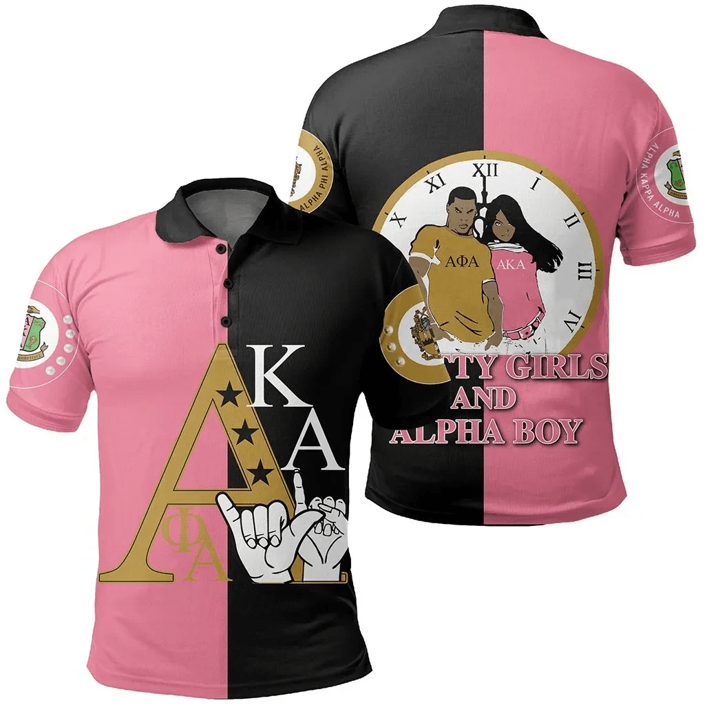 Alpha Phi Alpha AKA Couple Polo Shirt