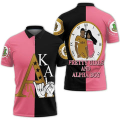 Alpha Phi Alpha AKA Couple Polo Shirt