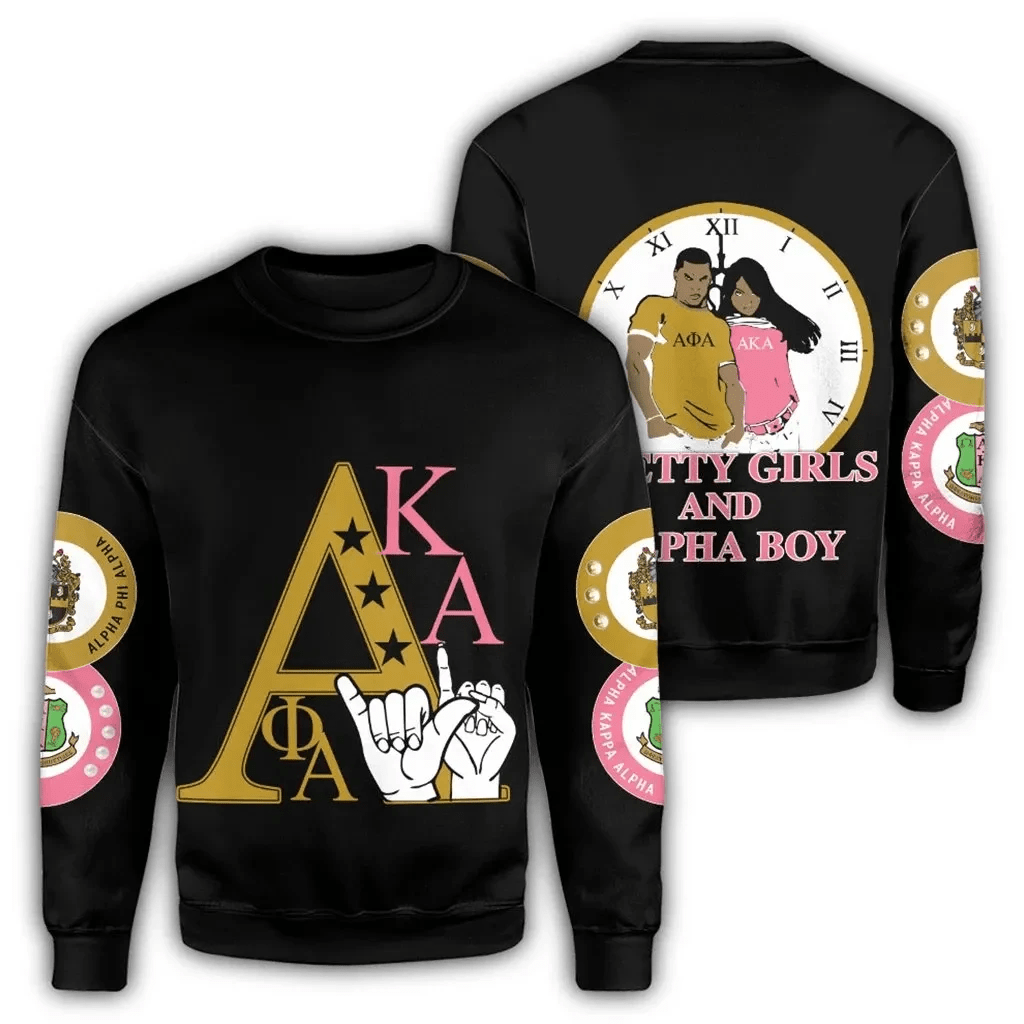 Alpha Phi Alpha AKA Black Sweatshirt