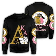 Alpha Phi Alpha AKA Black Sweatshirt