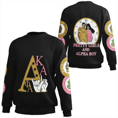 Alpha Phi Alpha AKA Black Sweatshirt