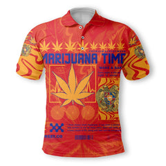 Armenia Polo Shirt Flag & Coat Of Arms Marijuanas Style