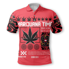 Austria Polo Shirt Flag & Coat Of Arms Marijuanas Style