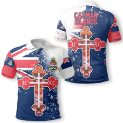 Cayman Islands Polo Shirt Flag & Coat Of Arms Orthodox Style