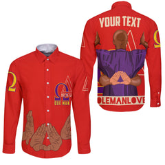 Custom DST & OPP Long Sleeve Button Shirt Coleman Love Style