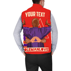 Custom DST & OPP Men Padded Jacket Vest Coleman Love Style