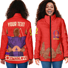 Custom DST & OPP Women Padded Jacket Coleman Love Style