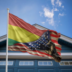 American Bolivian Flag, US And Bolivia Polyester The Original Style 2