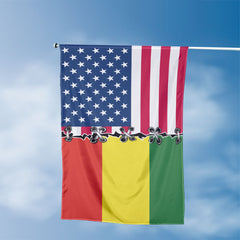 American Bolivian Flag, US And Bolivia Polyester Sew Together Style 3