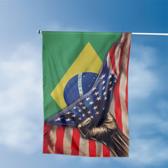 American Brazilian Flag, US And Brazil Polyester The Original Style 3