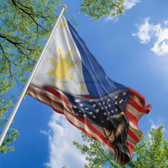 American Filipino Flag, US And Philippines Polyester The Original Style 1