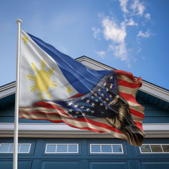 American Filipino Flag, US And Philippines Polyester The Original Style 2