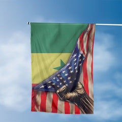 American Senegalese Flag, US And Senegal Polyester The Original Style 3