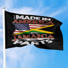 Jamaica Flag Made In America With Jamaica Parts Premium Flag