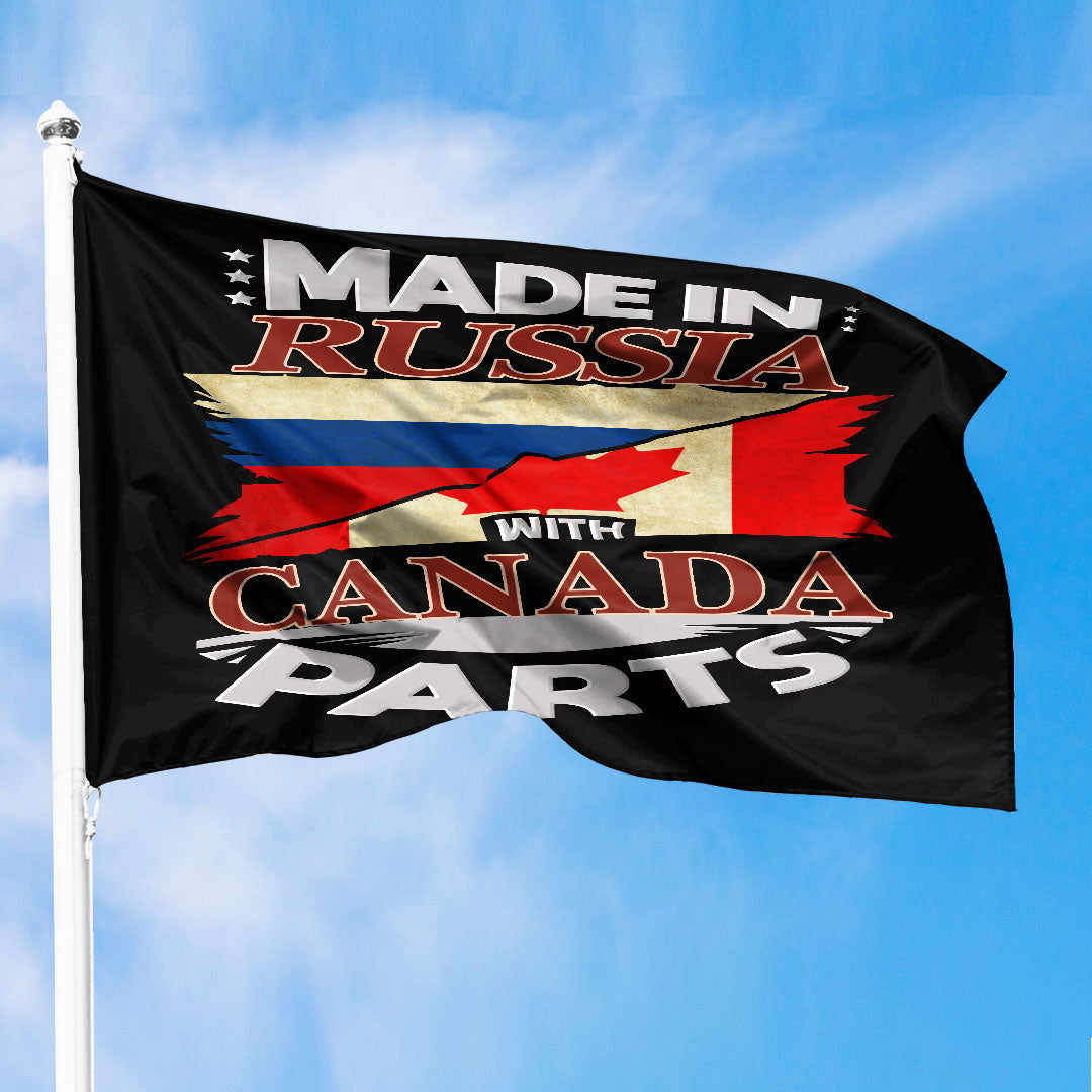 Canada Flag Made In Russia With Canada Parts Premium Flag