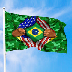 Brazil Premium Flag Brazil Is Part Of The America Special Camouflage Style