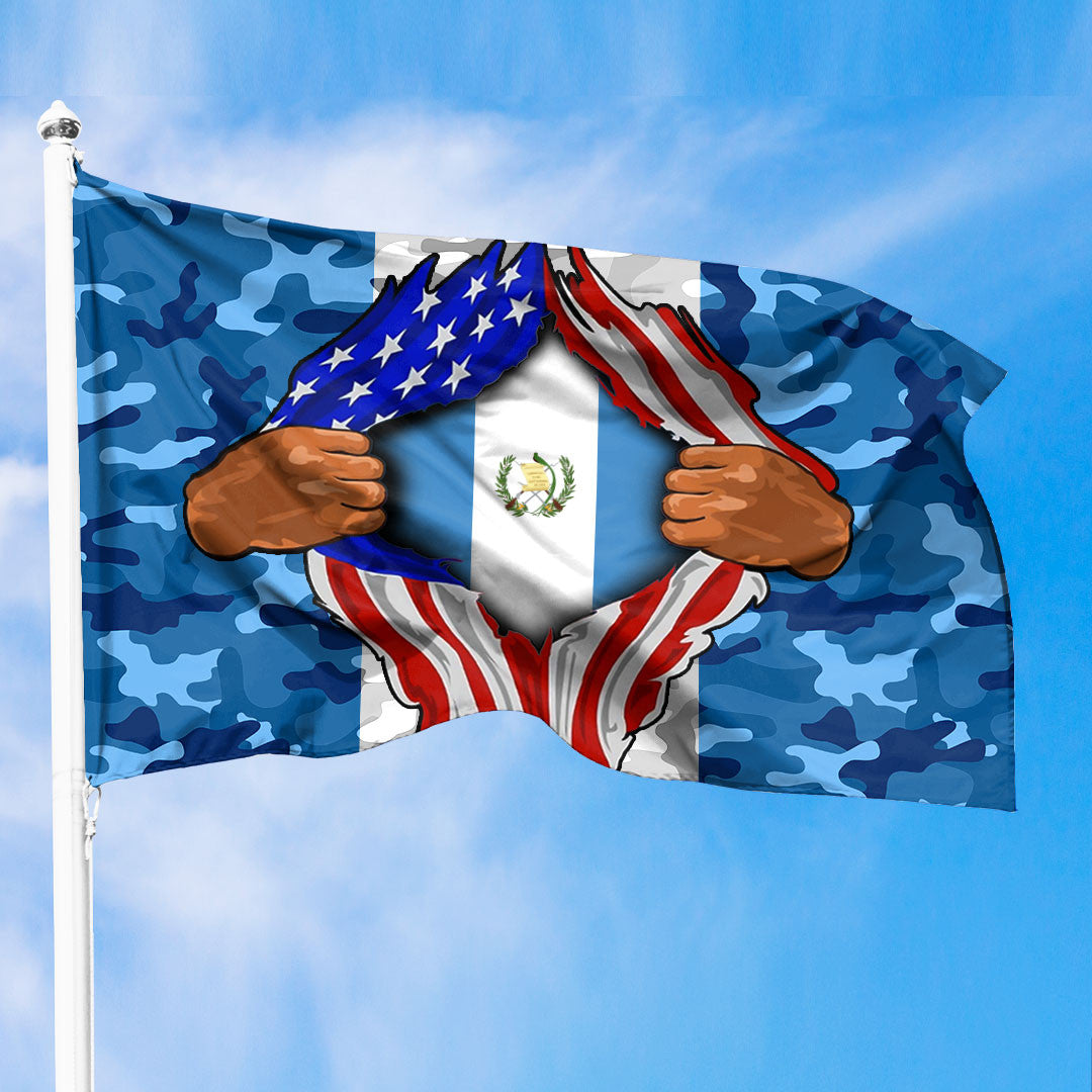 Guatemala Premium Flag Guatemala Is Part Of The America Special Camouflage Style