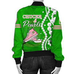 AKA K.H Pearls Bomber Jacket