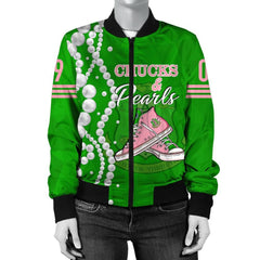 AKA K.H Pearls Bomber Jacket