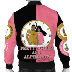 Alpha Phi Alpha AKA Couple Bomber Jacket